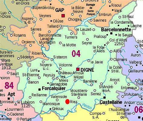 Code postal 04 Alpes-de-Haute-Provence Digne