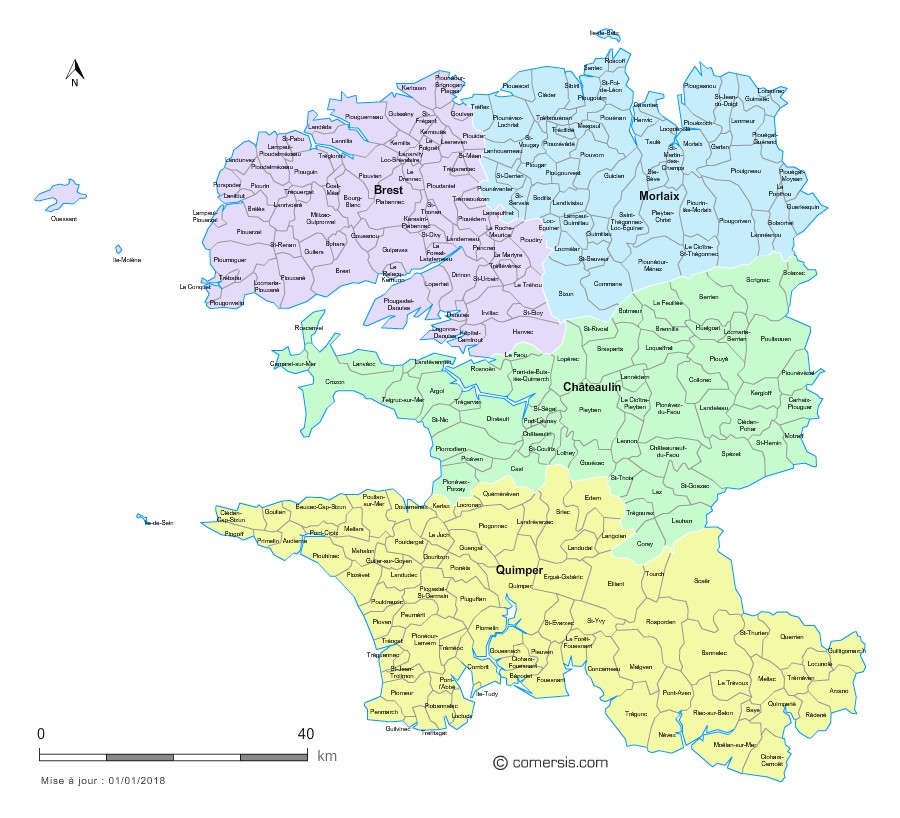 Code postal 29 Finistere Quimper