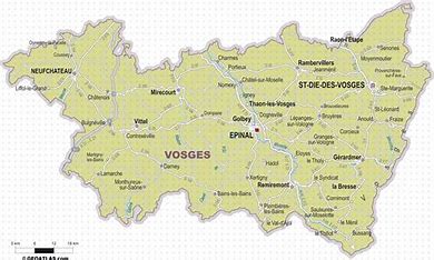 Code postal 88 Vosges Epinal